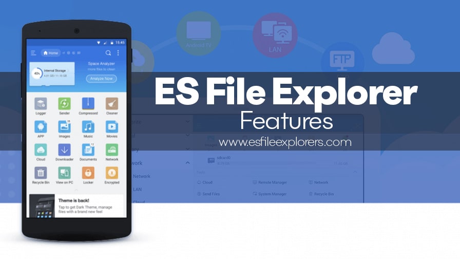 es file explorer features
