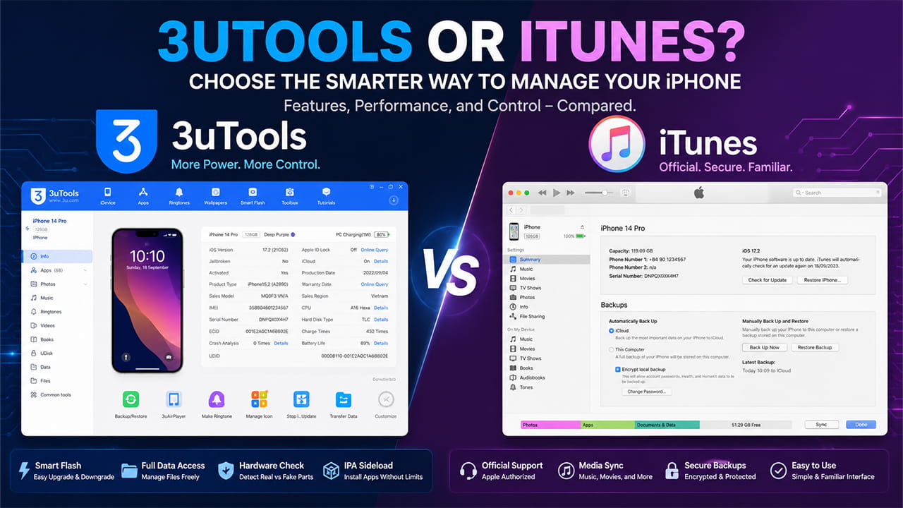 3utools vs itunes